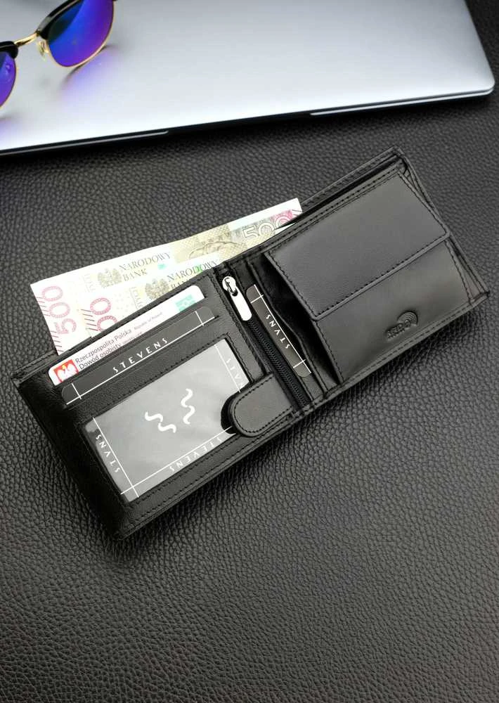 Odinė piniginė vyrams Stevens DP04