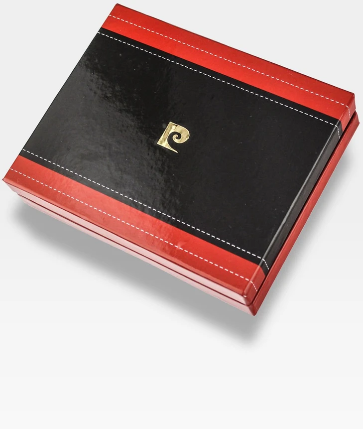 Odinė vyriška piniginė Pierre Cardin Tilak39 1813, juodos spalvos
