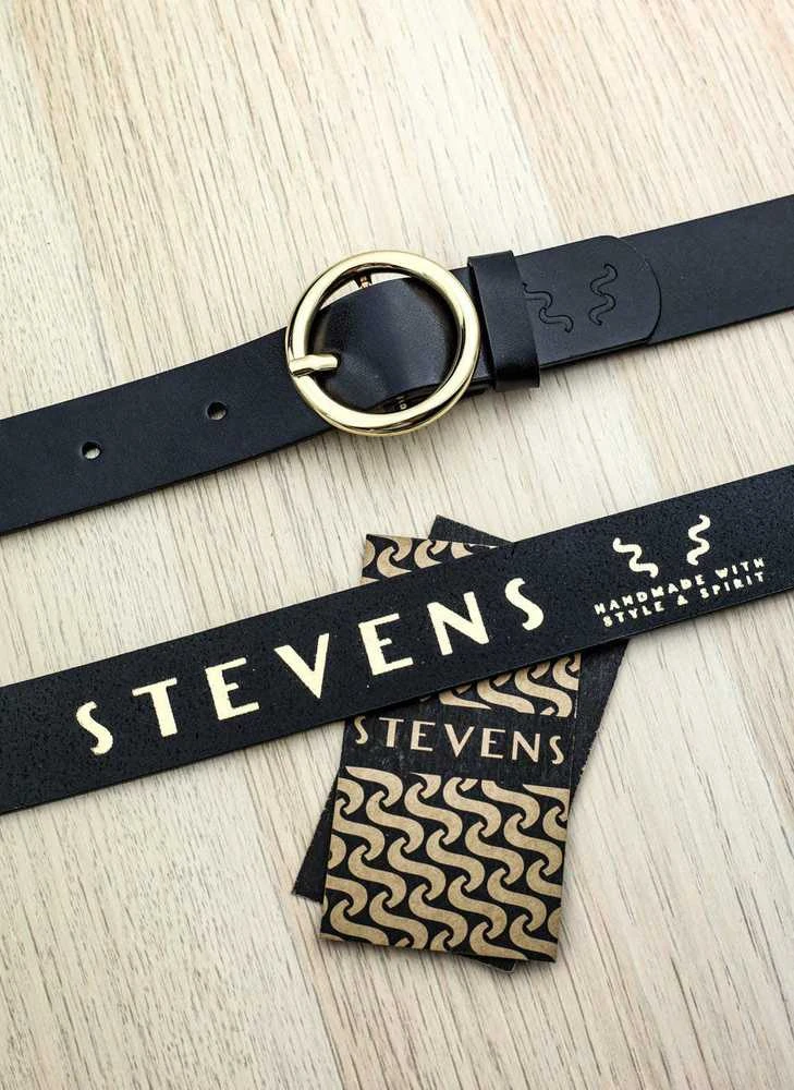 Odinis diržas moterims Stevens, juodas