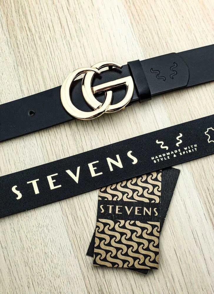 Odinis diržas moterims Stevens, juodas