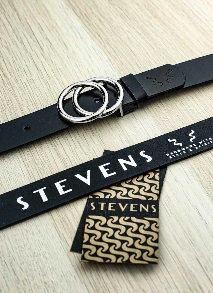 Odinis diržas moterims Stevens Layla, juodas