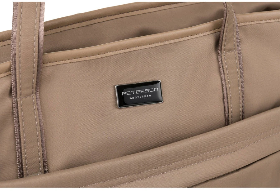 Peterson moteriška smėlio spalvos shopper rankinė su užtrauktuku RM8