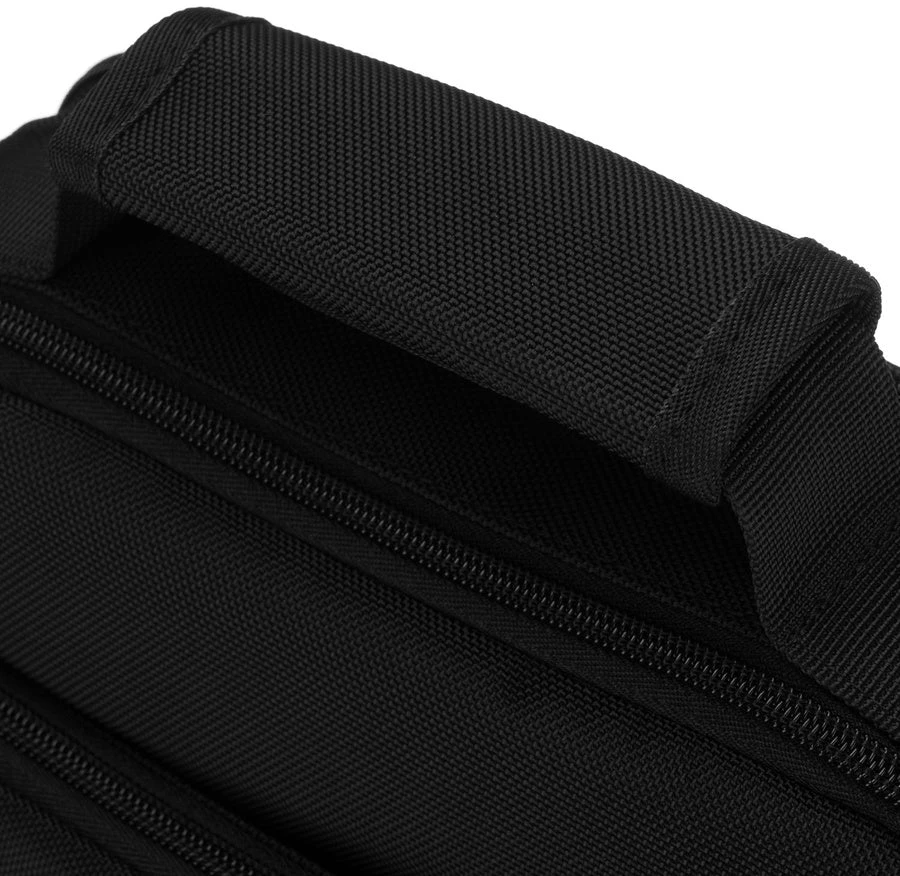 Peterson vyriška dviejų skyrių juoda „Cordura“ rankinė per petį su užtrauktuku RP18