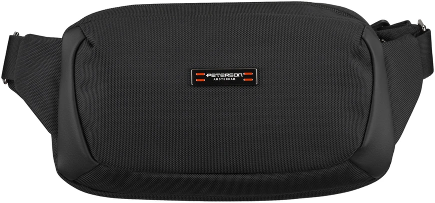 Peterson vyriška maža juosmens ir per petį nešiojama rankinė (crossbody), juoda