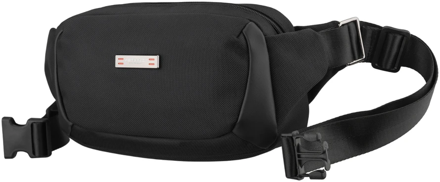 Peterson vyriška maža juosmens ir per petį nešiojama rankinė (crossbody), juoda