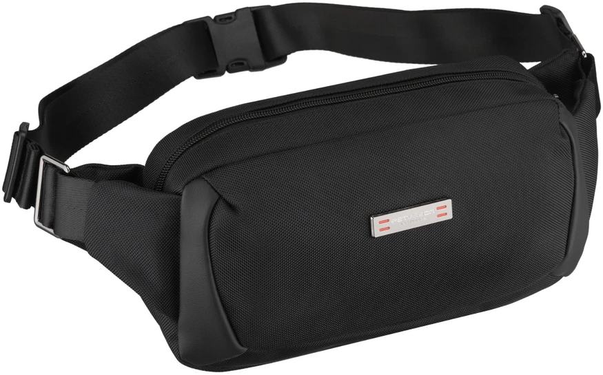 Peterson vyriška maža juosmens ir per petį nešiojama rankinė (crossbody), juoda