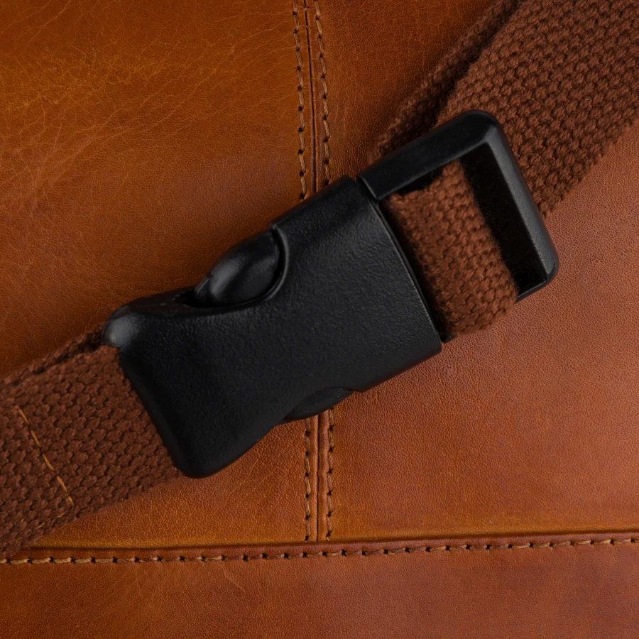 Peterson vyriška maža odinė juosmens ir per petį nešiojama rankinė (crossbody), ruda RT7