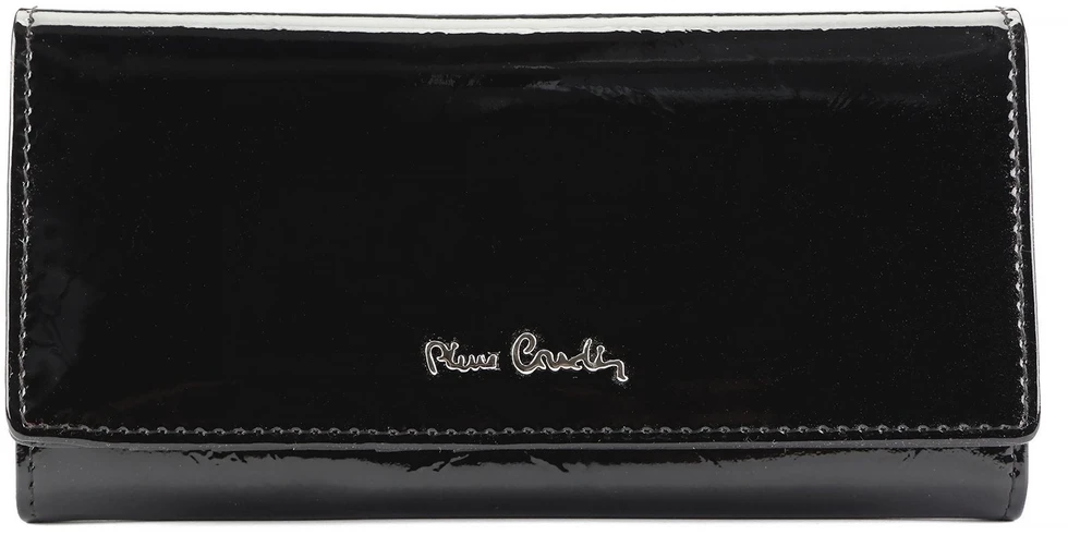 Moteriška odinė piniginė Pierre Cardin 02 LEAF-N 100 juoda