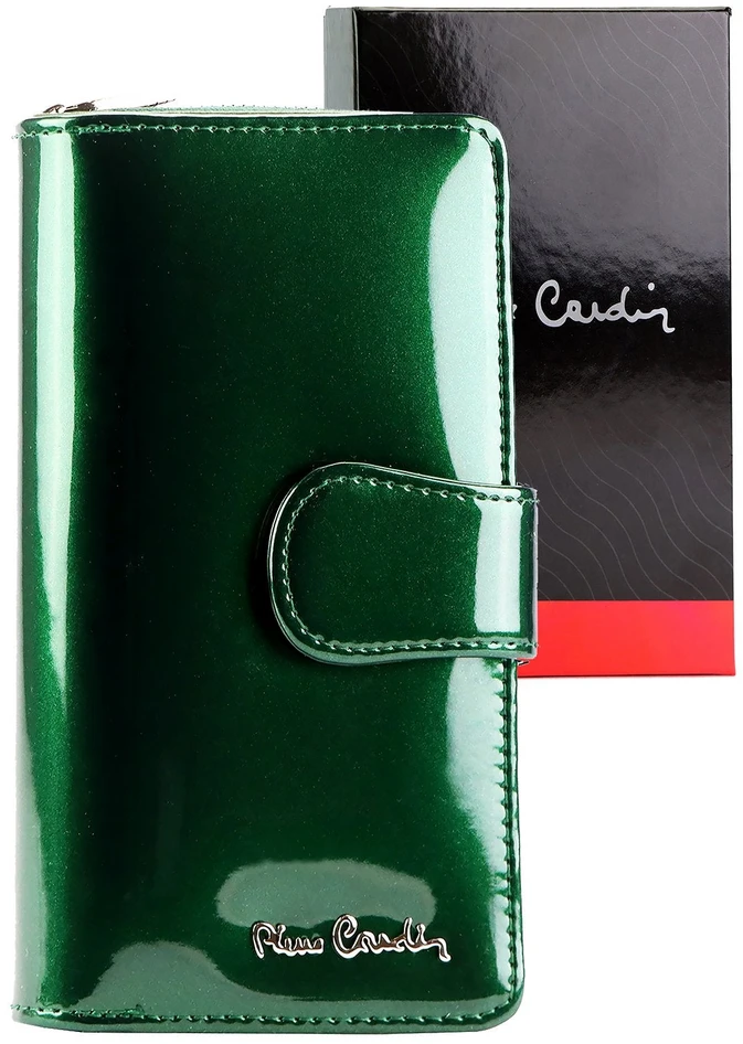 Moteriška piniginė Pierre Cardin 07 SHINY 116 žalia