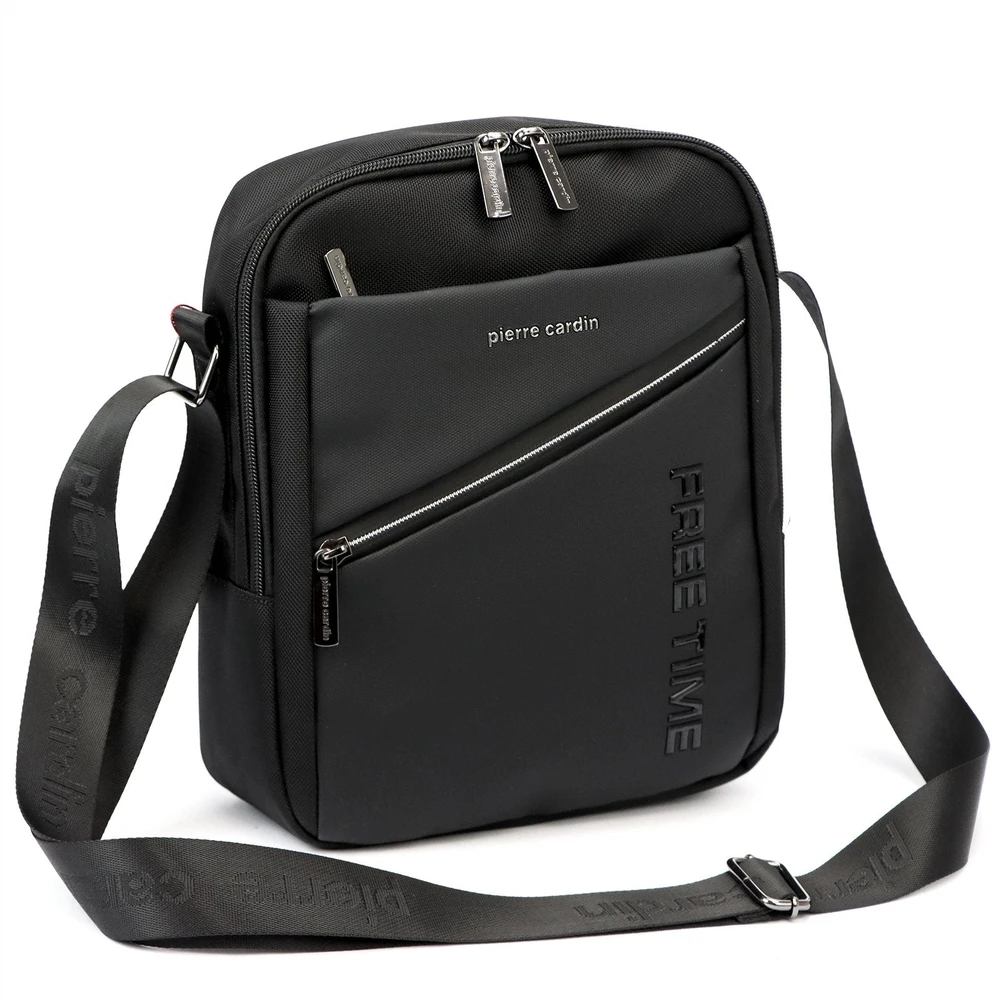 Vyriška rankinė per petį Pierre Cardin 8155 ALAN06 juoda