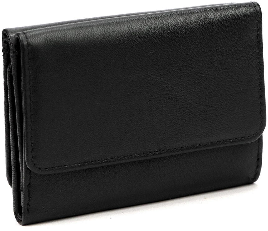 Pierre Cardin Portfel Damski Skórzany Średni RFID Zatrzask Skóra Naturalna