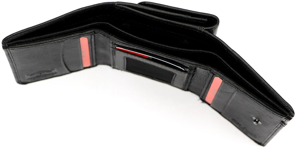 Pierre Cardin Portfel Damski Skórzany Średni RFID Zatrzask Skóra Naturalna