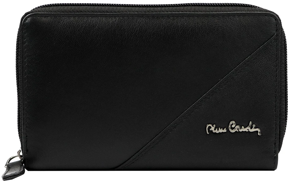 Pierre Cardin Portfel Damski Skórzany Duży RFID Portmonetka na Zamek