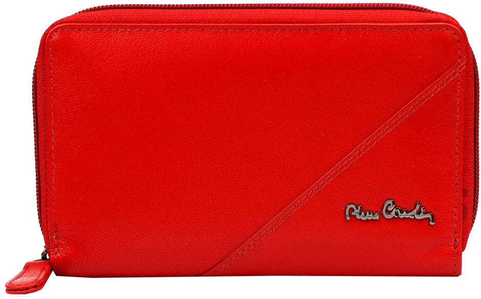 Pierre Cardin Portfel Damski Skórzany Duży RFID Portmonetka na Zamek