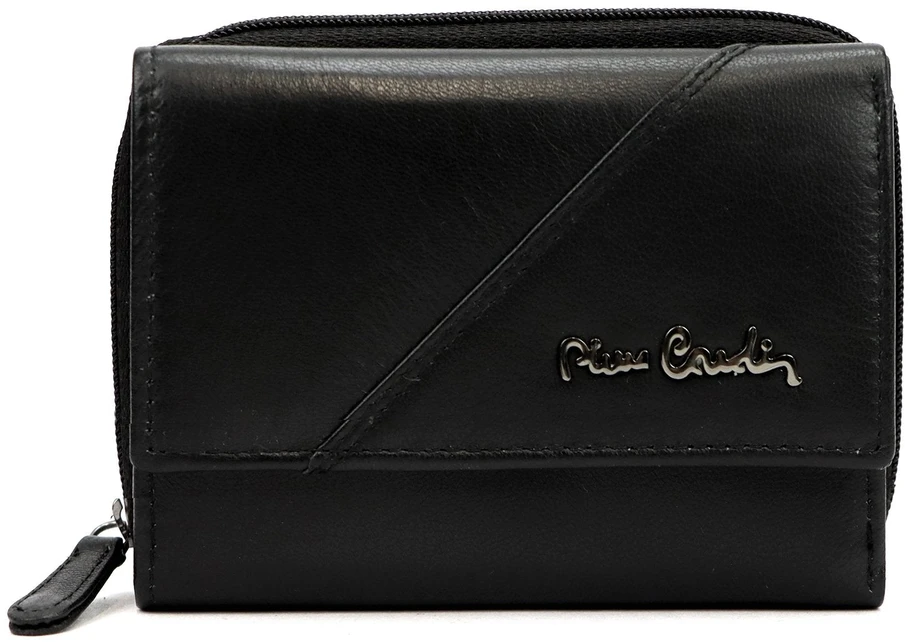 Pierre Cardin Moteriška Odinė Piniginė RFID Užsegama Dėžutė Piniginė