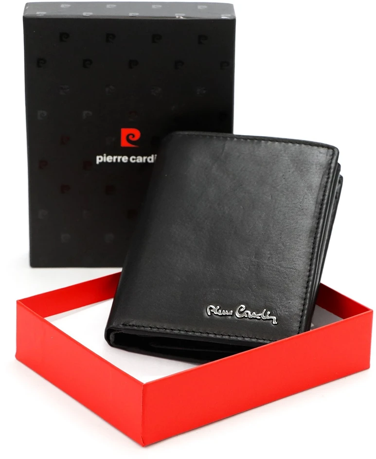 Vyriška odinė piniginė Pierre Cardin YS601 326 juoda