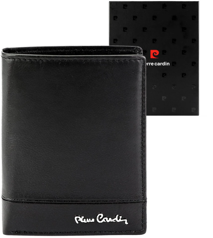 Vyriška odinė piniginė Pierre Cardin YS605 326 juoda