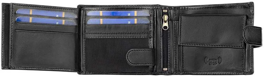 Piniginė Luxury 616 RFID, juoda