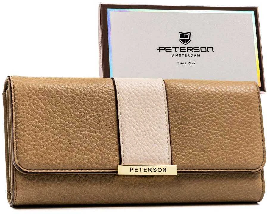 Piniginė moterims Peterson DN06 šviesiai ruda