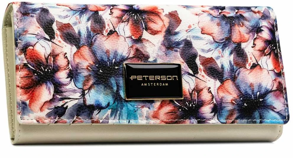 Piniginė moterims Peterson, gėlėtas PT71
