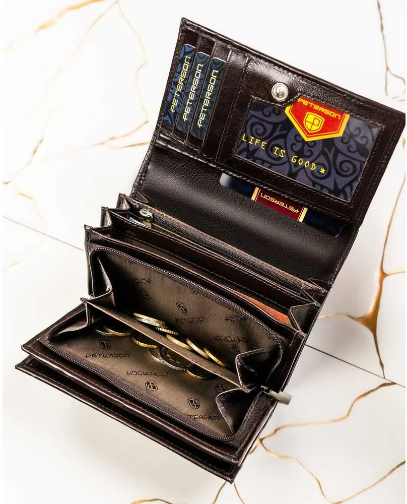 Piniginė moterims Peterson, ruda G13