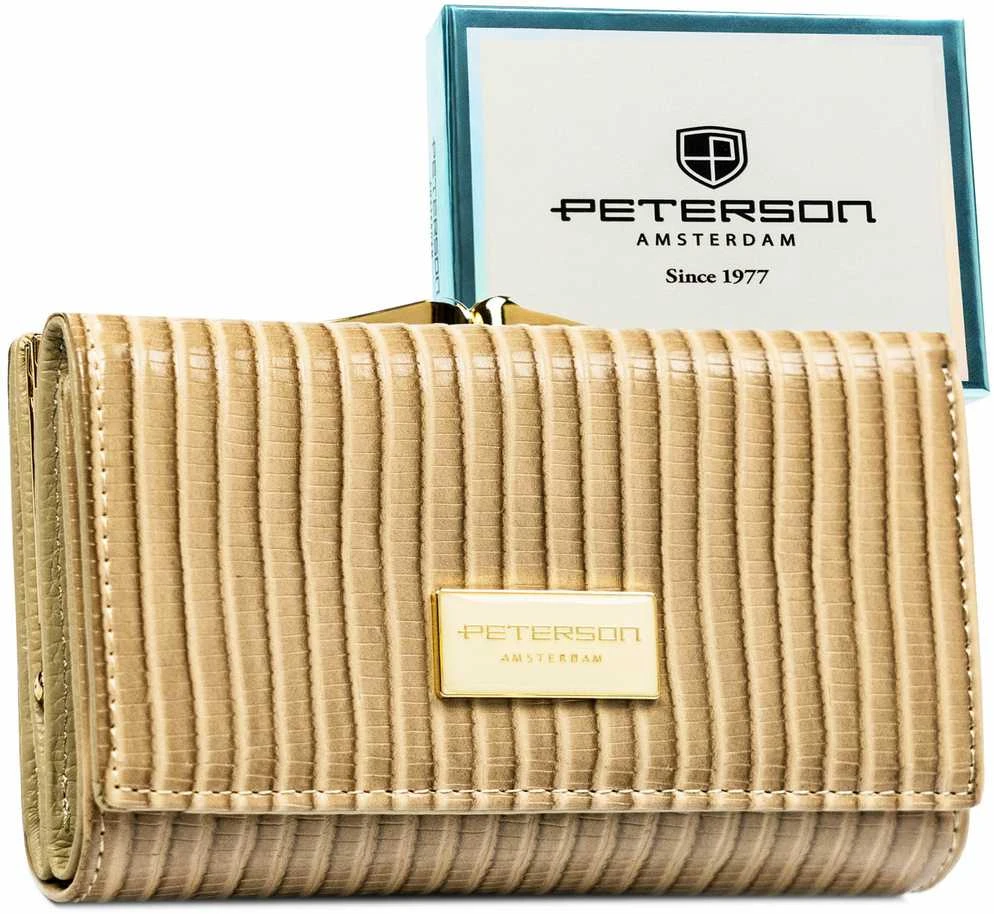 Piniginė moterims Peterson, smėlio 2371
