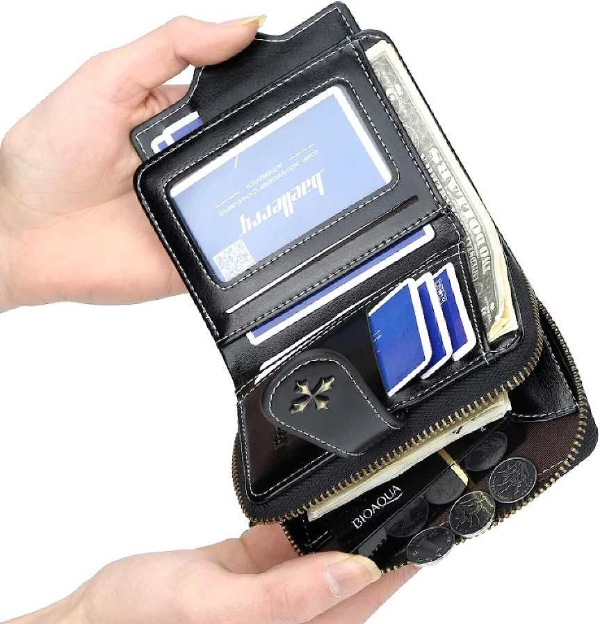 Piniginė moterims S20, juoda