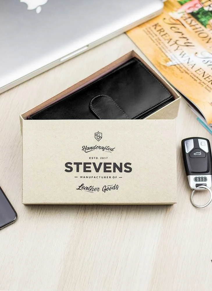 Piniginė moterims Stevens P37B, juoda