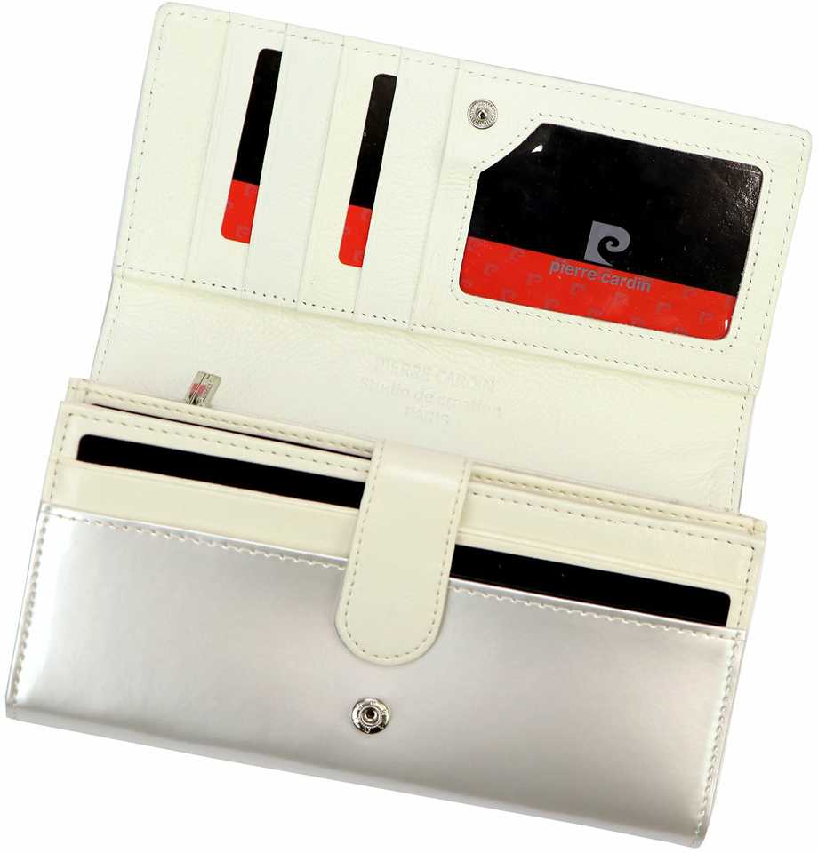 Piniginė Pierre Cardin 07 SHINY 102, smėlio spalvos