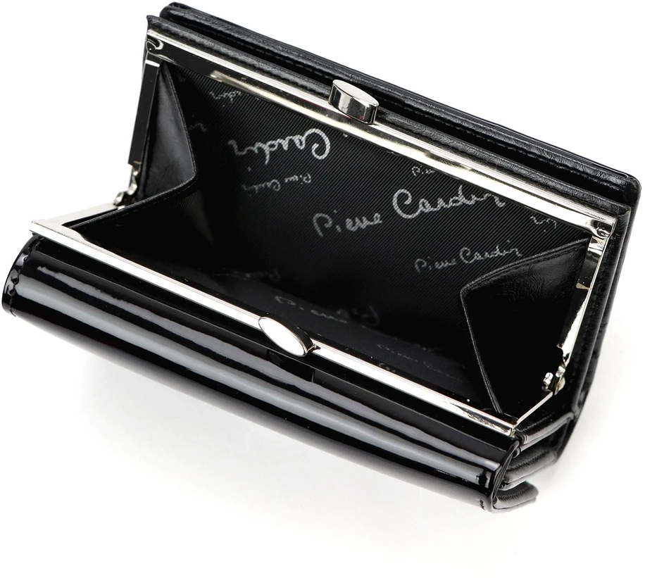 Piniginė Pierre Cardin 07 SHINY 108, juoda