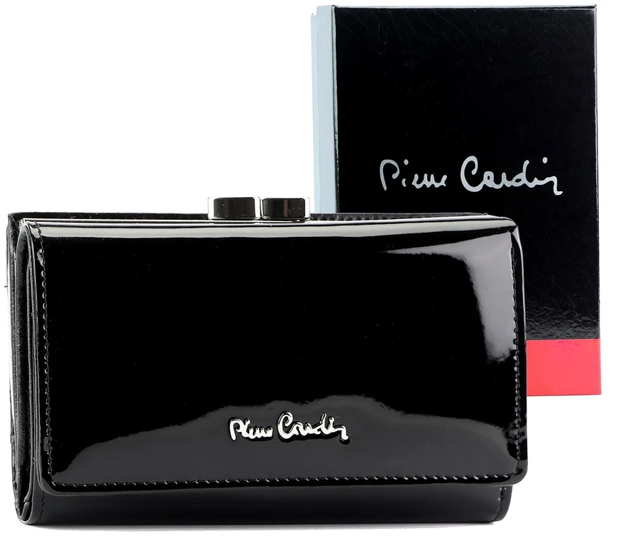 Piniginė Pierre Cardin 07 SHINY 108, juoda