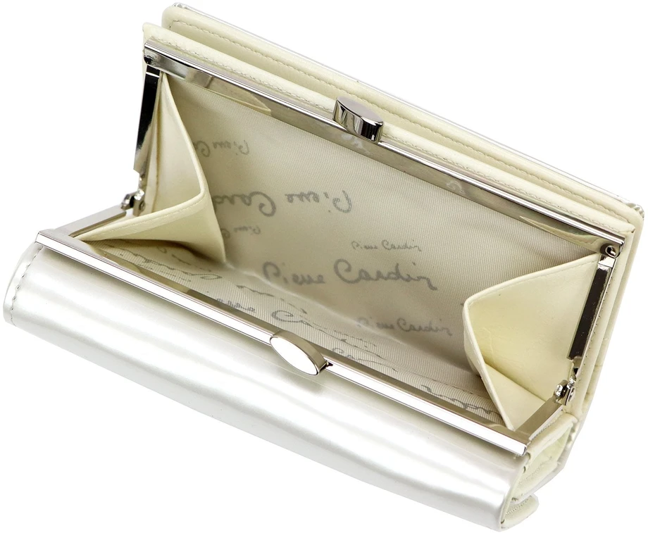 Piniginė Pierre Cardin 07 SHINY 108, smėlio spalvos