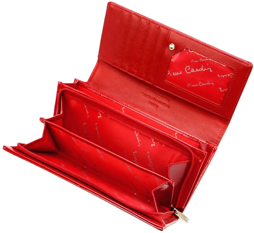 Piniginė Pierre Cardin 07 SHINY 121, raudona