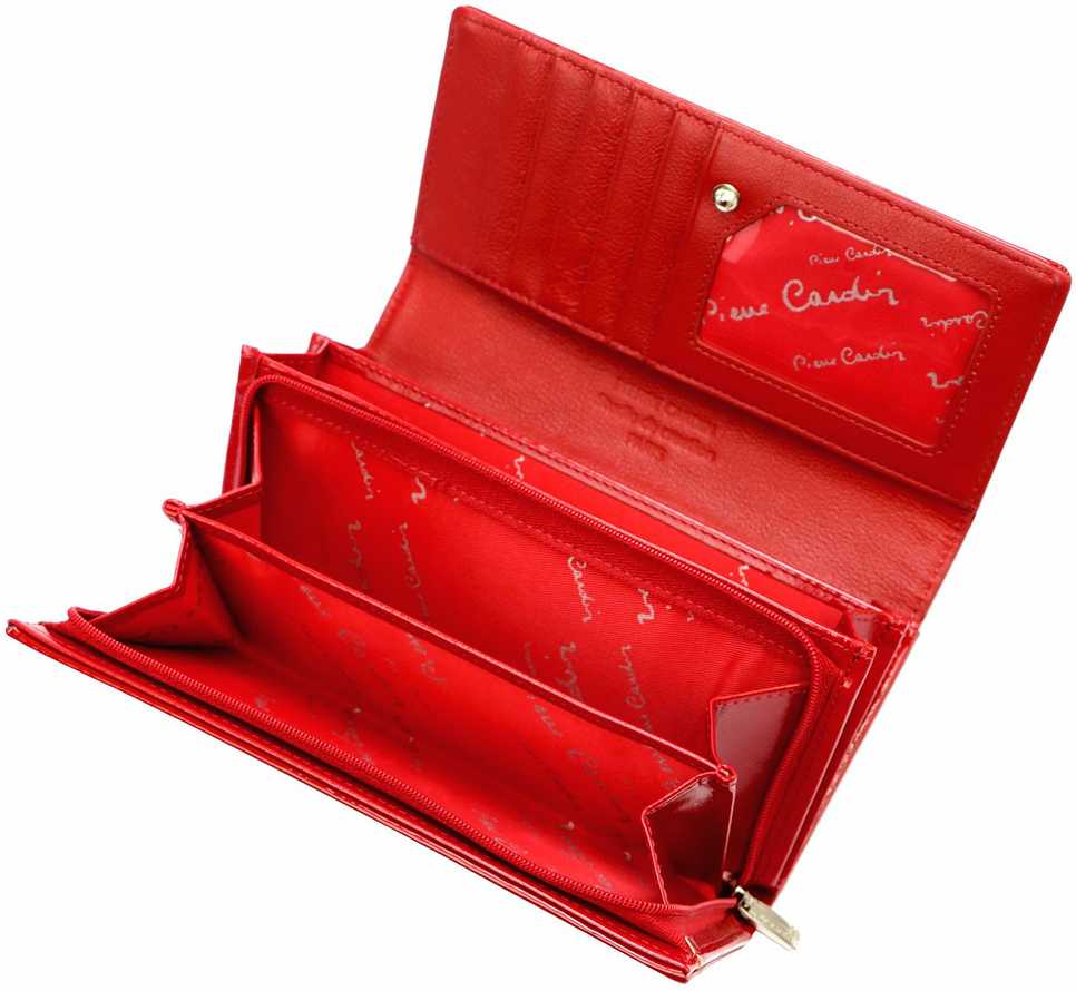Piniginė Pierre Cardin 07 SHINY 121, raudona