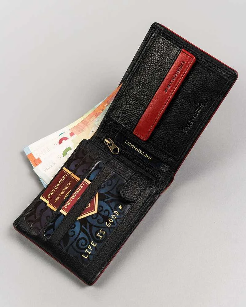 Piniginė vyrams Peterson H2 juoda