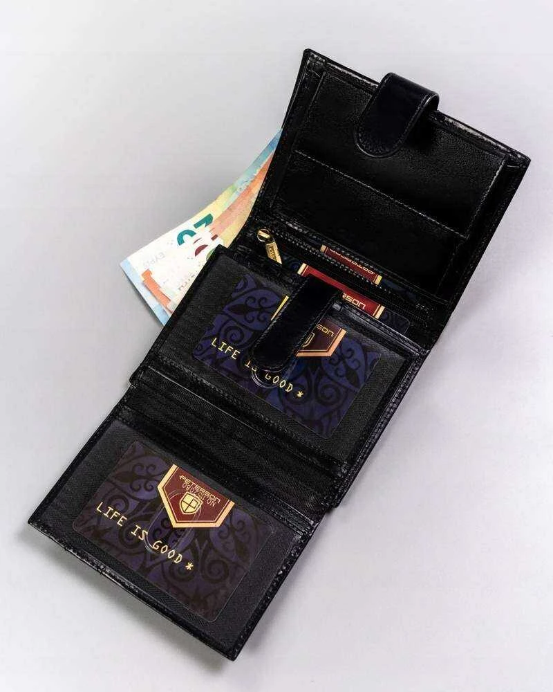 Piniginė vyrams Peterson VT1 juoda