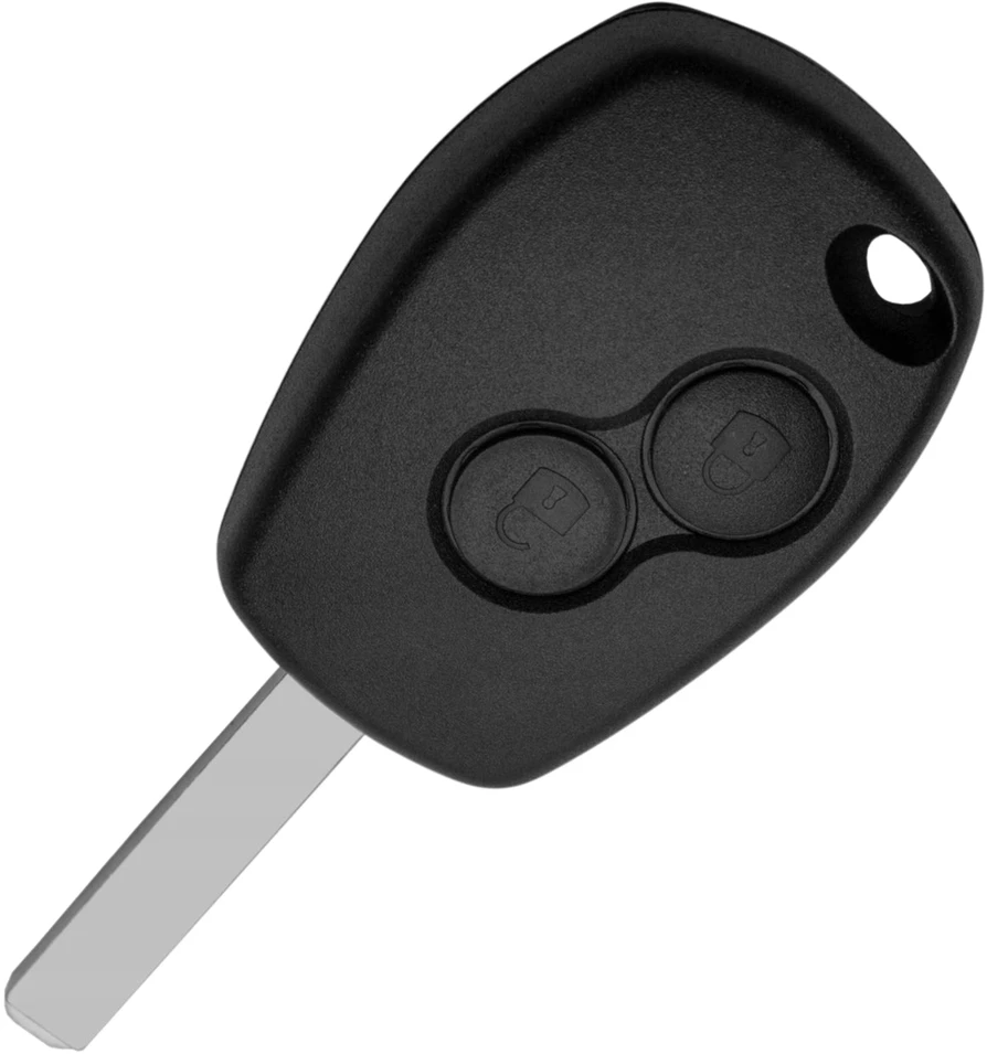 Raktelio korpusas juodas 2 mygtukų Dacia/Renault A289