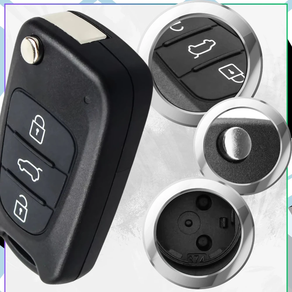 Raktelio korpusas juodas 3 mygt. Hyundai/Kia A271