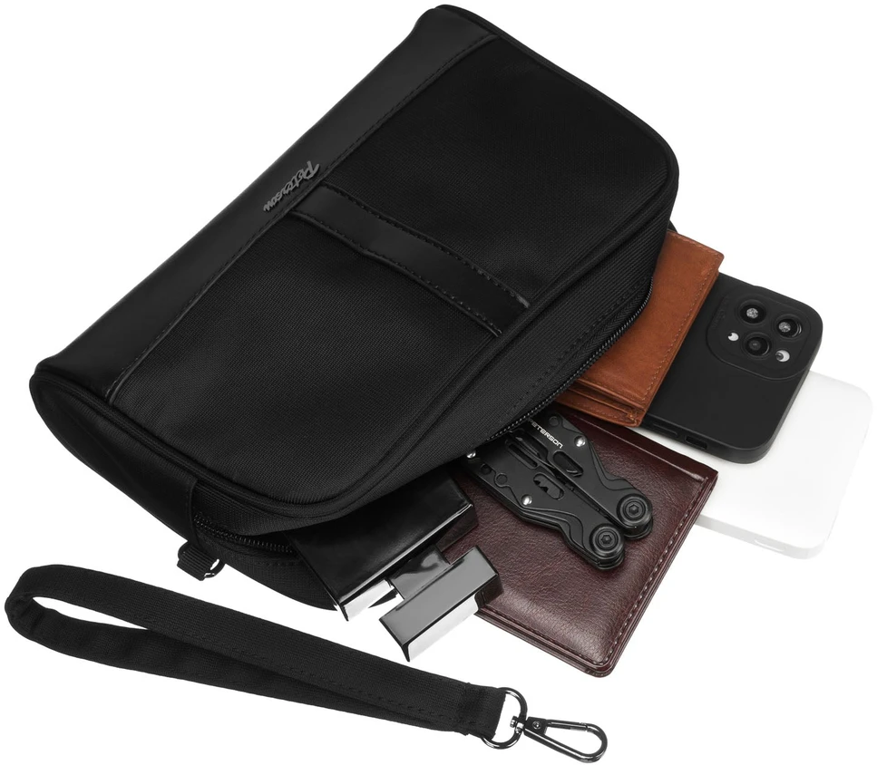 Rankinė vyrams Peterson, juoda R226