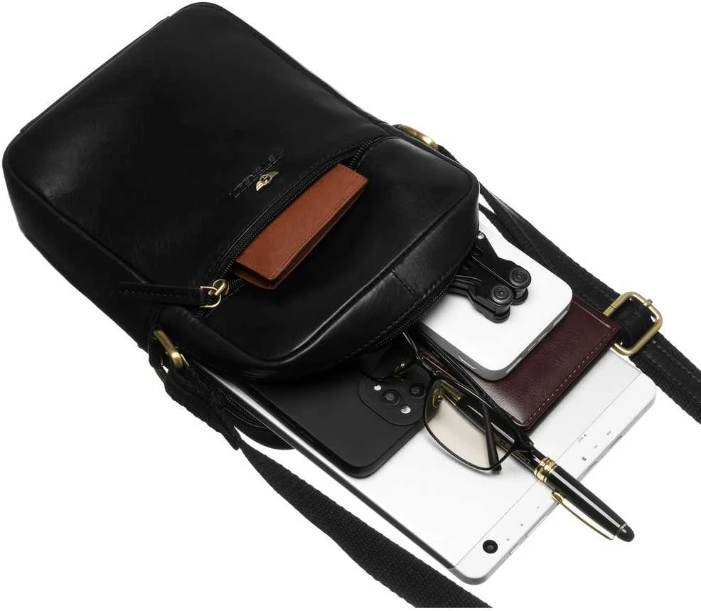 Rankinė vyrams Peterson, juoda R426