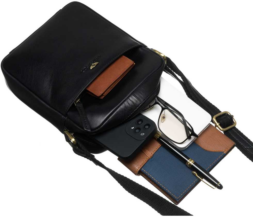 Rankinė vyrams Peterson, juoda R508