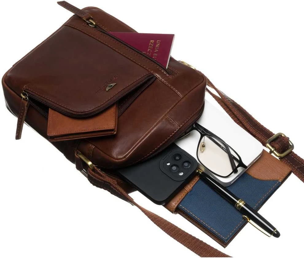Rankinė vyrams Peterson, ruda R450