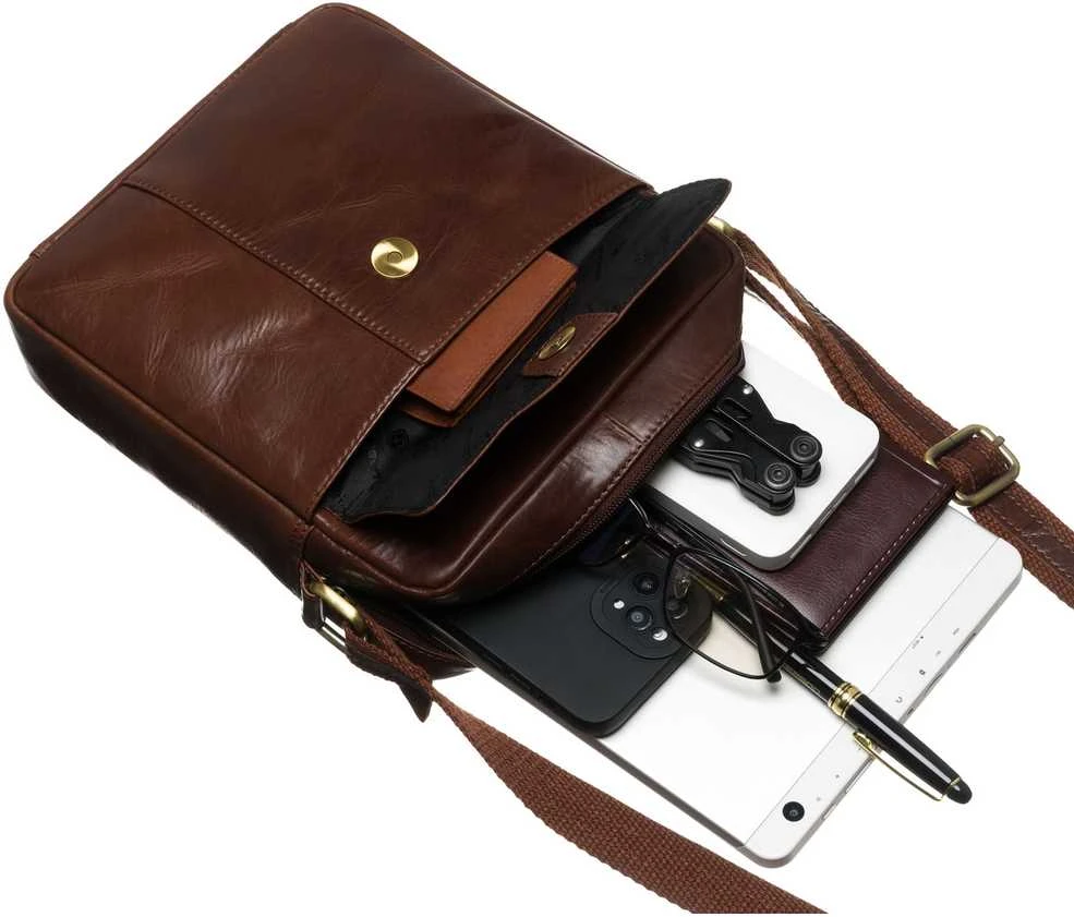Rankinė vyrams Peterson, ruda R484