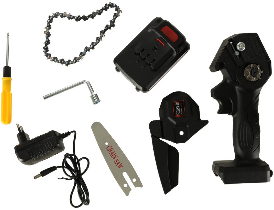 Ikonka Mini USB grandininis pjūklas dėkle