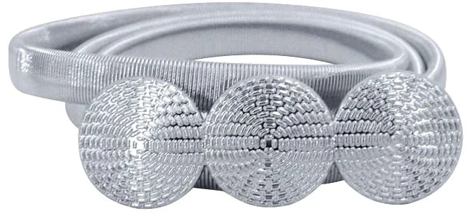 Sidabrinis elastingas metalinis diržas SNAKE D9
