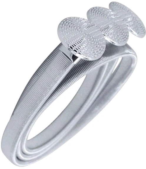 Sidabrinis elastingas metalinis diržas SNAKE D9