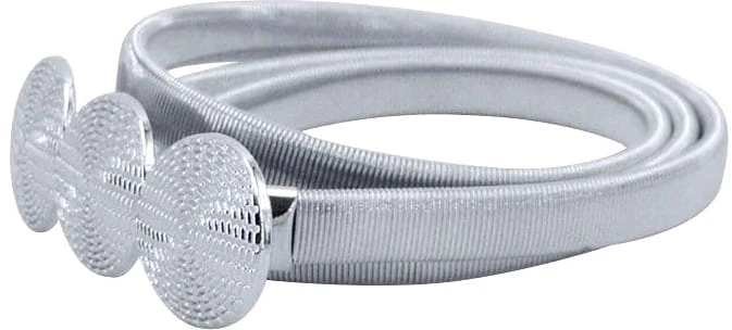 Sidabrinis elastingas metalinis diržas SNAKE D9