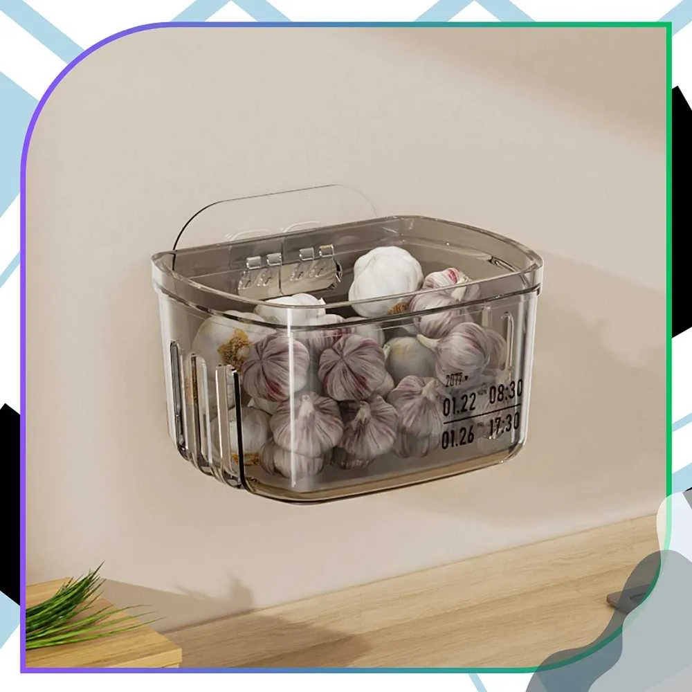 Sieninis laikymo organizatorius, pilkas PVC, 2 vnt.