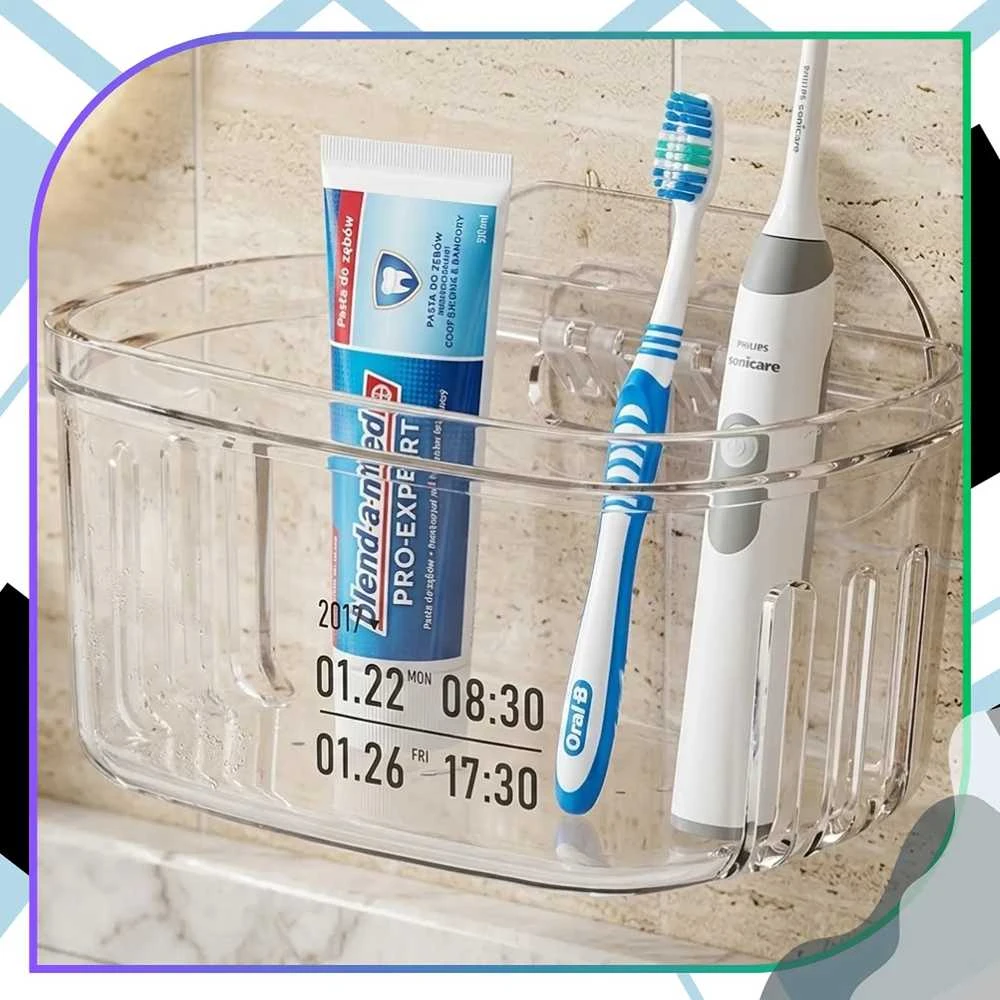 Sieninis virtuvės organizatorius, skaidrus PVC, 2 vnt.