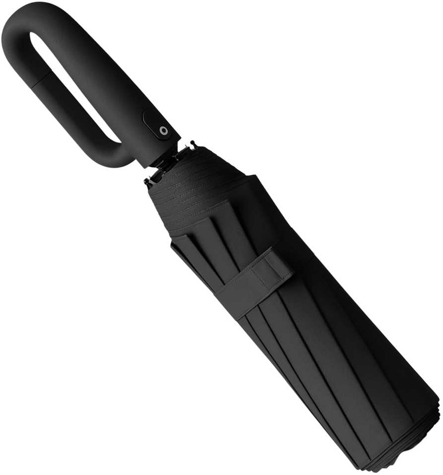 Skėtis juodas automatinis ANTI-UV sulankstomas V2